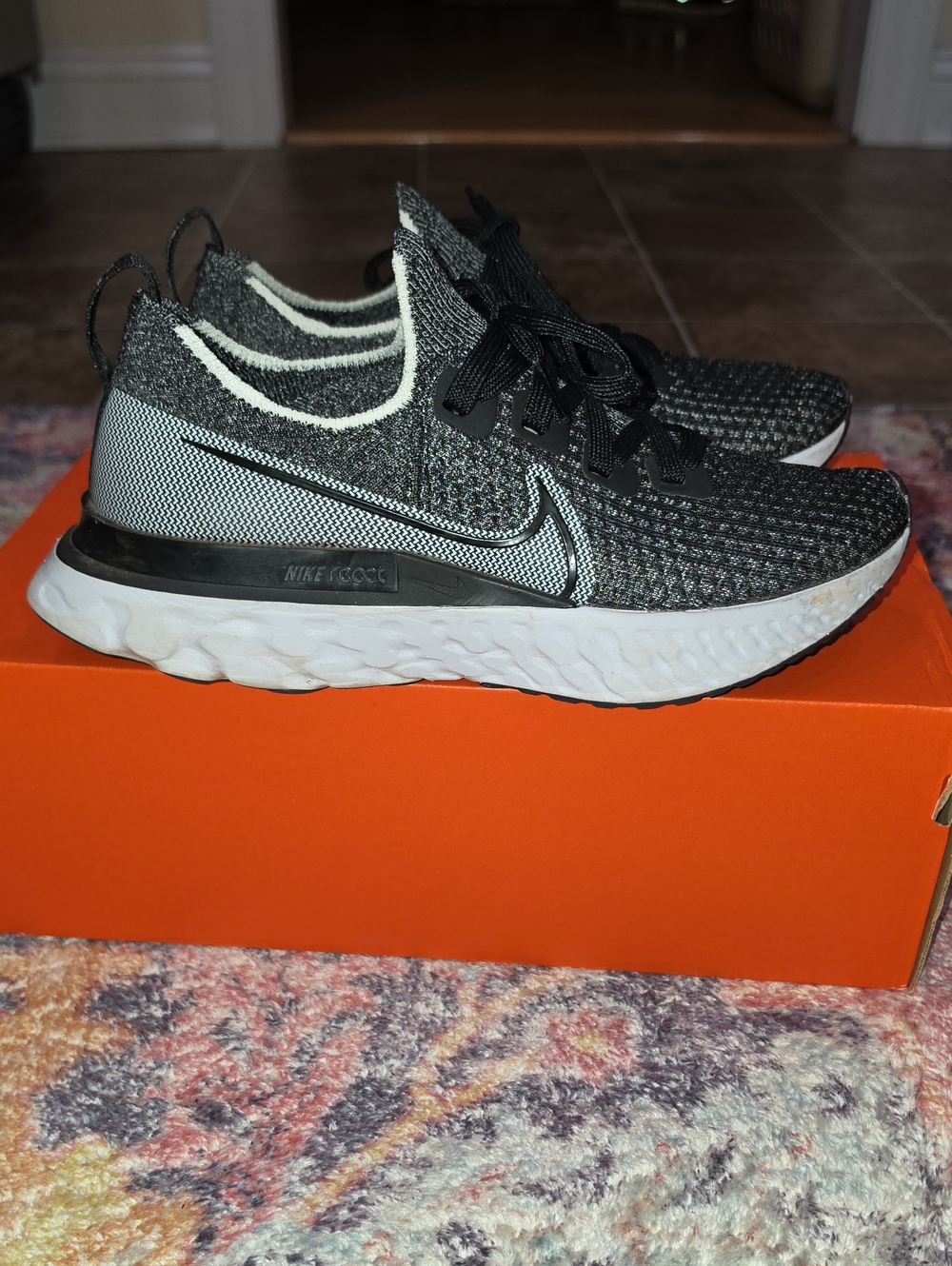 Nike React Infinity Run Flyknit FK CD4372 012 Size Womens 7.5